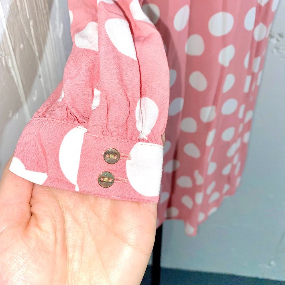 Loft Pink Polka Dot Size XS - Picture 5 of 7